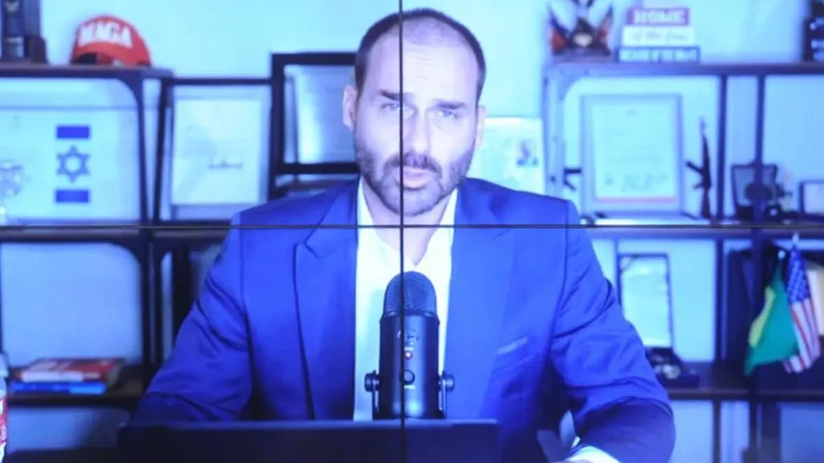 Eduardo Bolsonaro expressa pesar pelo fim das sanções a Moraes