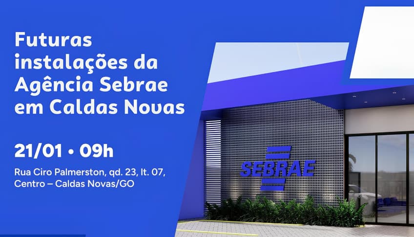 Sebrae Goiás dá início à construção de nova sede em Caldas Novas