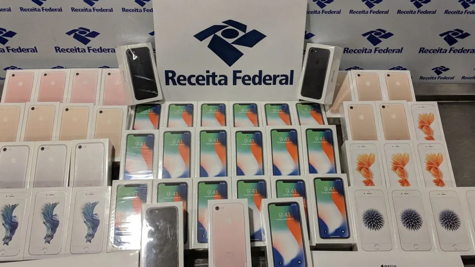 Leilão da Receita Federal em SP: iPhones, joias e muito mais à venda